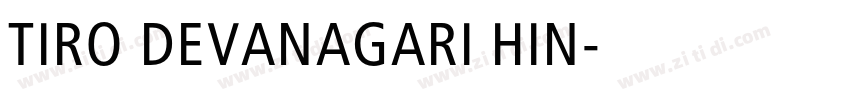 TIRO DEVANAGARI HIN字体转换